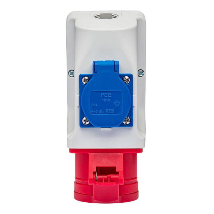 Розетка комбінована IDE SCHUKO 2P+E/3P+N+E 16 А 200/346–240/415 В IP44 - 00313