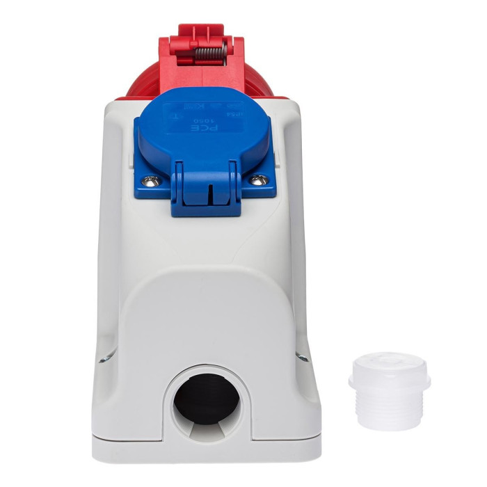 Розетка комбінована IDE SCHUKO 2P+E/3P+N+E 16 А 200/346–240/415 В IP44 - 00313