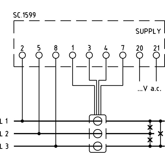 Аналізатор мережі модульний FRER NaNo 1-5 A 400 В - Q52D3L160X4C2