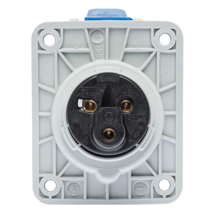 Розетка вбудована похила IDE MUNDIAL 2P+E 16 А 200–250 В IP44 - 02301