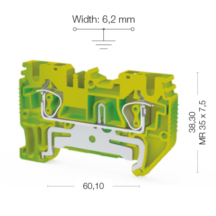 Клема Klemsan SRD Заземлення 4 мм - 0.0.0.3.37170