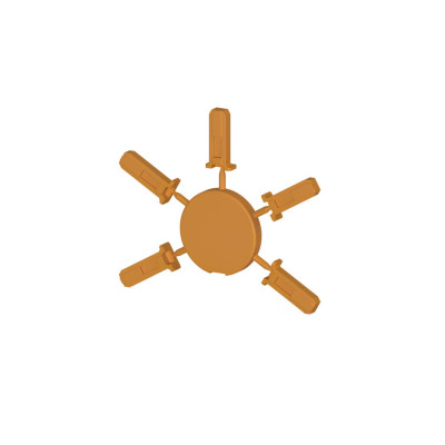 0.0.0.4.69027 Штифтовий замок SG-N оранжевого кольору для клем серії CTP / PTP (пак. 100 шт)