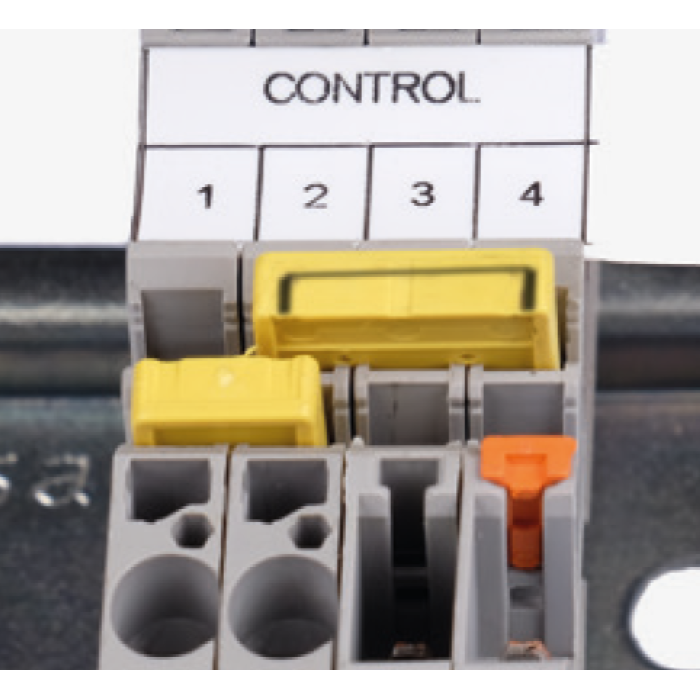 0.0.0.4.69027 Штифтовий замок SG-N оранжевого кольору для клем серії CTP / PTP (пак. 100 шт)