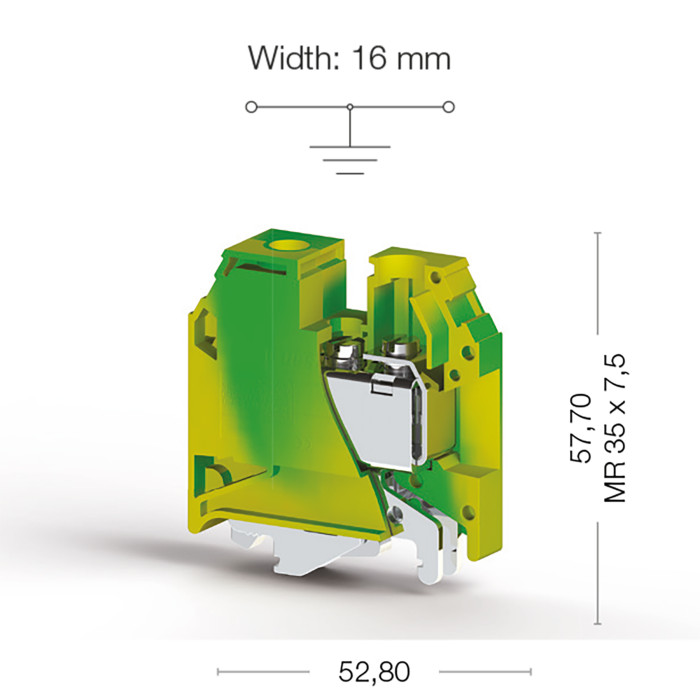 Клема Klemsan AVK Заземлення 35 мм - 0.0.0.3.34210