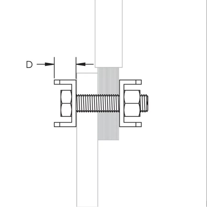 553110 HCBC 100 зажим для шин