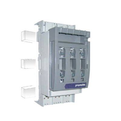 432.21.21.61 Вимикач під запобіжник горизонтальні BTHC NH-000 125A на шину 60мм