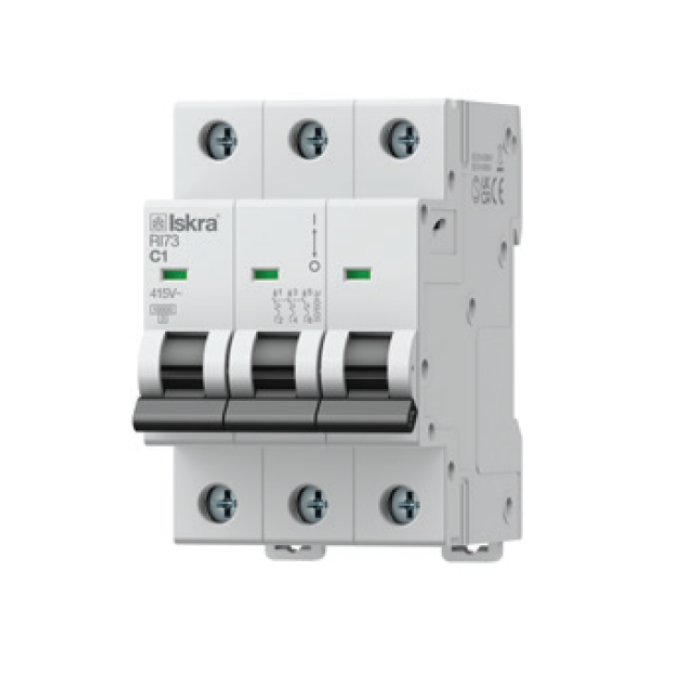 Модульний автоматичний вимикач ISKRA RI73 3P C63A 10кА - 786091226000