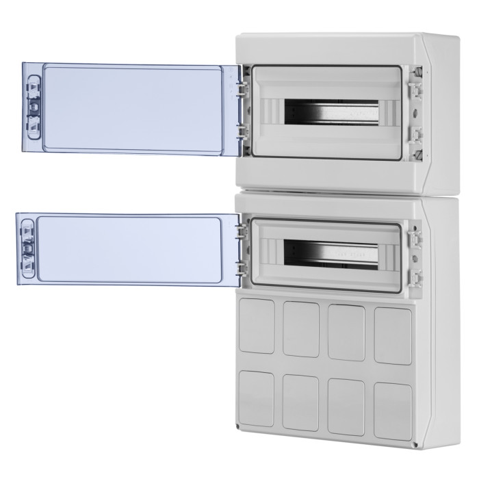 PCSN36PT/RR Настінний корпус для сил. розеток з отв STAR 2х18 MOD 728x418x147мм, IP65 з шинами N+PE