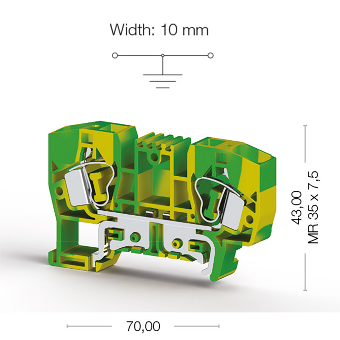 Клема Klemsan YBK Заземлення 10 мм - 0.0.0.3.36250