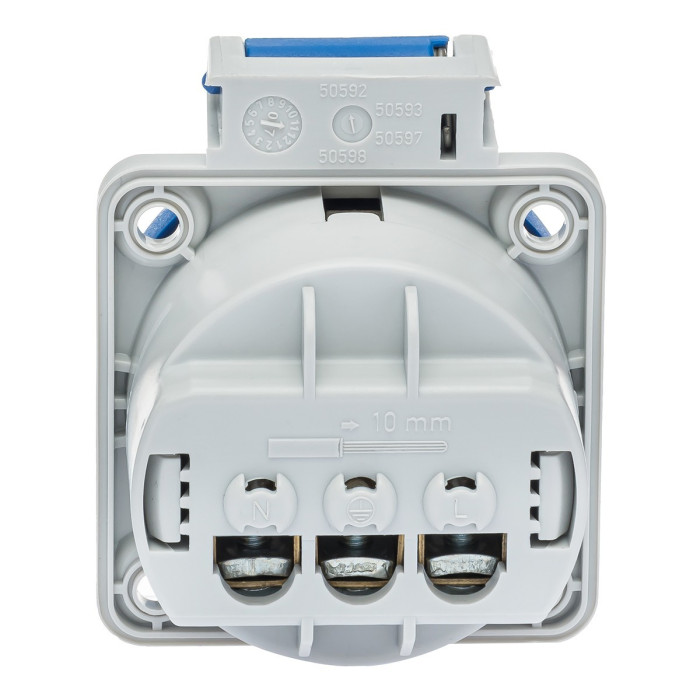 Розетка настінна IDE SCHUKO 2P+E 16 А 250 В IP54 - 00452