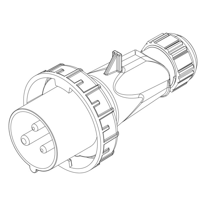 Вилка кабельна IDE MUNDIAL 2P+E 16 А 200–250 В IP66-67 - 02601