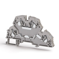 Клема Klemsan YBK 4-2F дворівнева 4 мм сіра