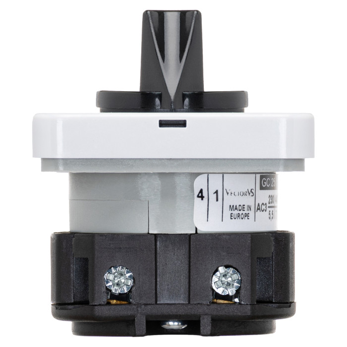 Кулачковий перемикач GC 25A 2P схема 91 (0-1)