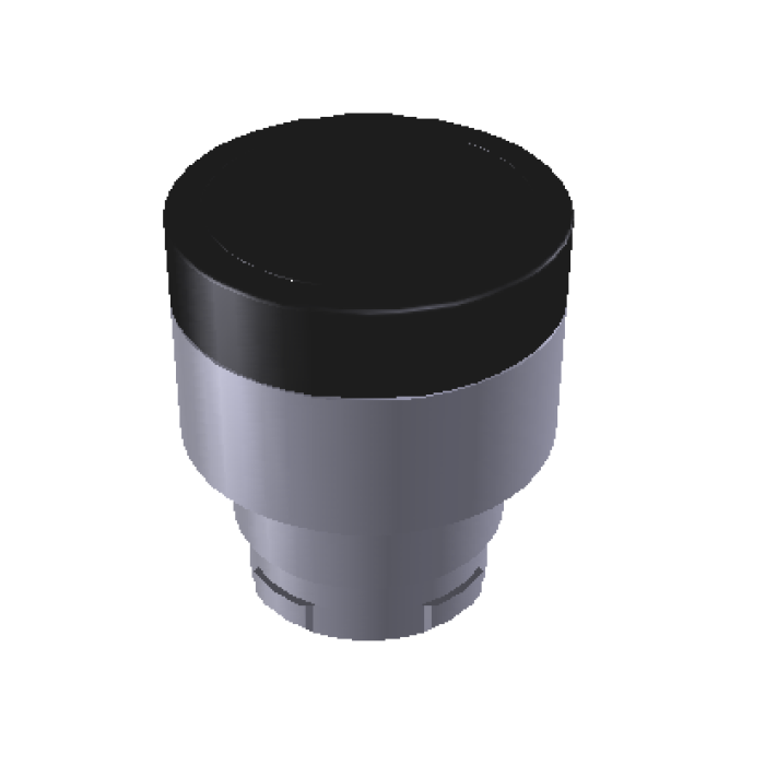 Кнопка з фіксацією чорна COMEPI - ECX 1190