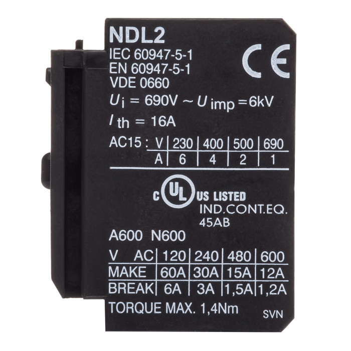 038422779000 Доп контакт NDL2-22, 2НО+2НЗ для KNL 9-18
