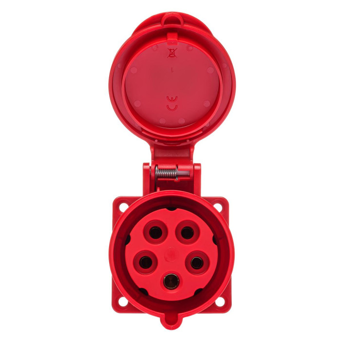 Розетка вбудована пряма IDE MUNDIAL 3P+N+E 32A 200/346–240/415V IP44