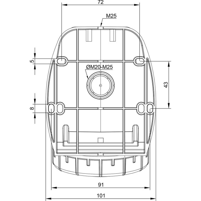 Розетка настінна IDE MUNDIAL 3P+E 32 А 380–415 В IP66-67 - 03825