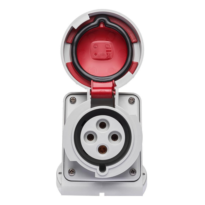 Розетка настінна IDE MUNDIAL 3P+E 32 А 380–415 В IP66-67 - 03825