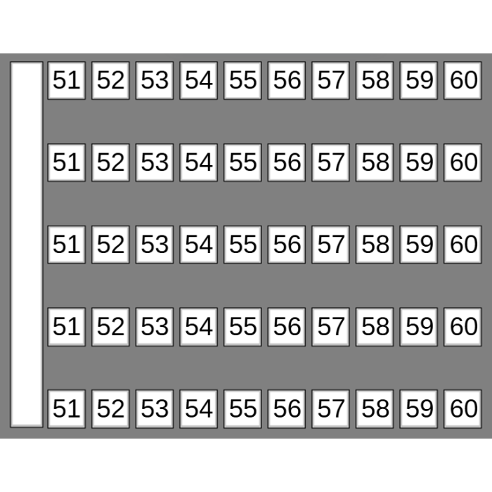 0.0.0.5.05025 Маркувальна пластина 51-60 DY5 (1 компл = 50 шт | пак = 10 компл)