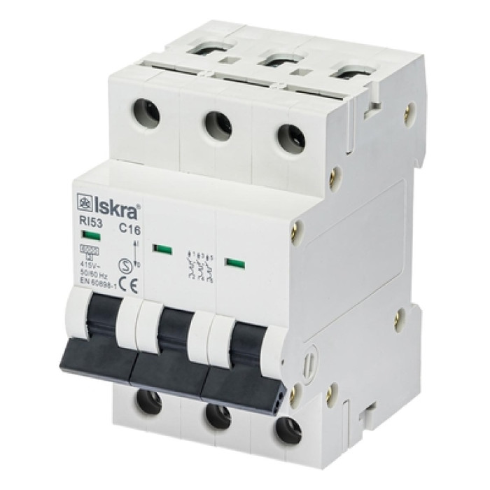 Модульний автоматичний вимикач ISKRA RI53 3P B40A 6кА - 786091039000