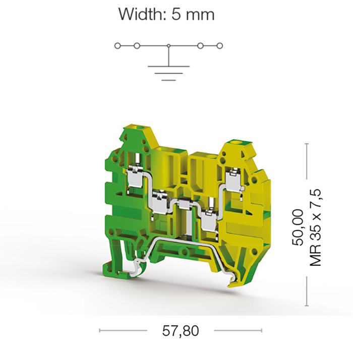 Клема Klemsan AVK Заземлення 2.5 мм - 0.0.0.3.34220