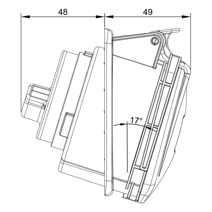 Розетка вбудована похила IDE MUNDIAL 3P+N+E 32A 200/346–240/415V IP44