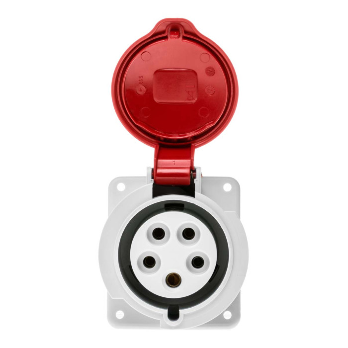 Розетка вбудована похила IDE MUNDIAL 3P+N+E 32A 200/346–240/415V IP44