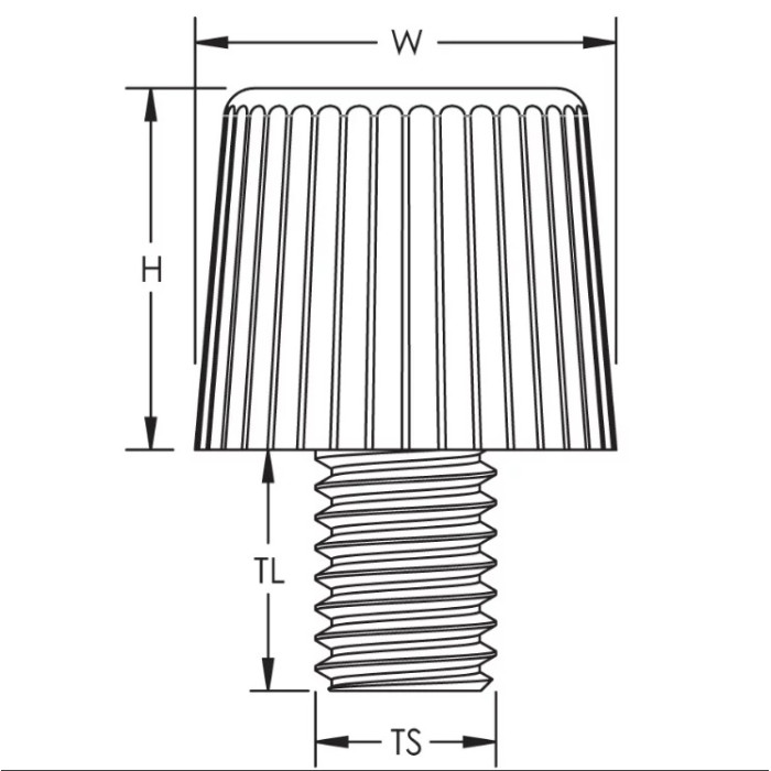 560850* Ковпачкова гайка CAPB6