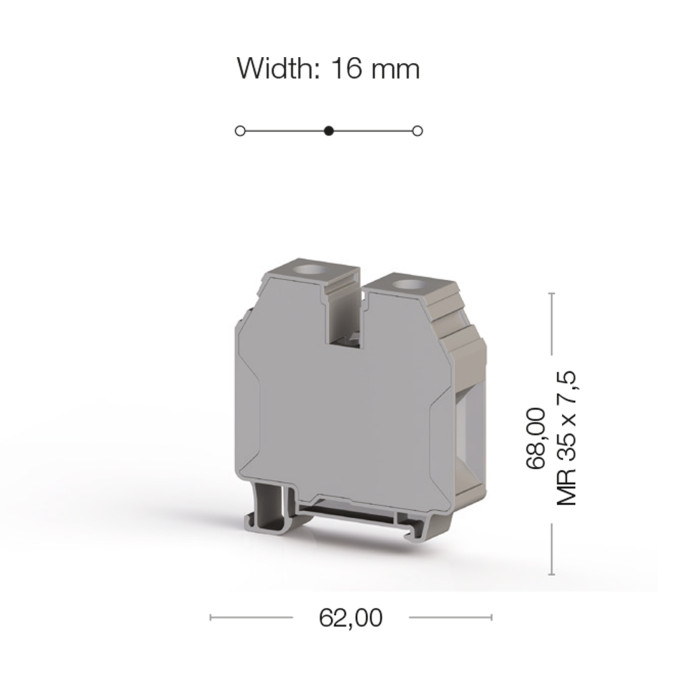 Клема Klemsan AVK Прохідна 35 мм - 0.0.0.3.04580