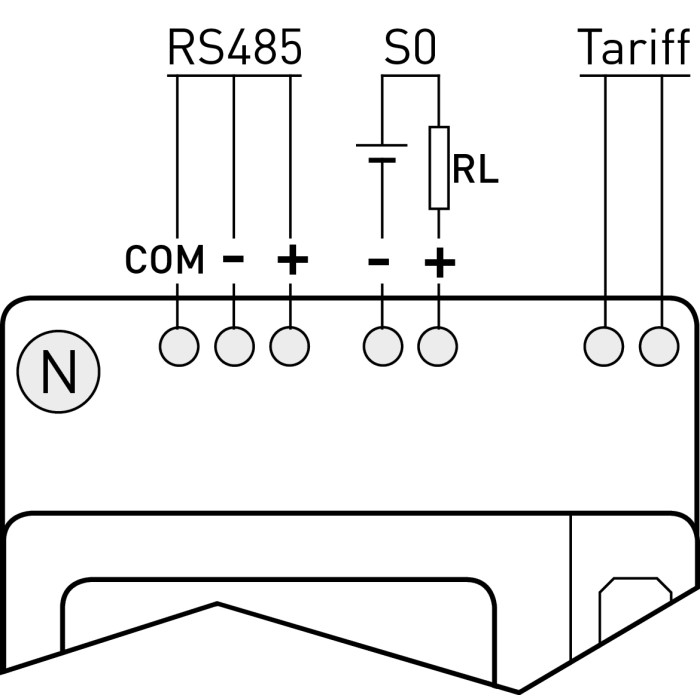 C70QTL080M4CAD Лічильник на DIN-рейку LCD 3Ф 4-пров. 400V 80A MID, RS-486