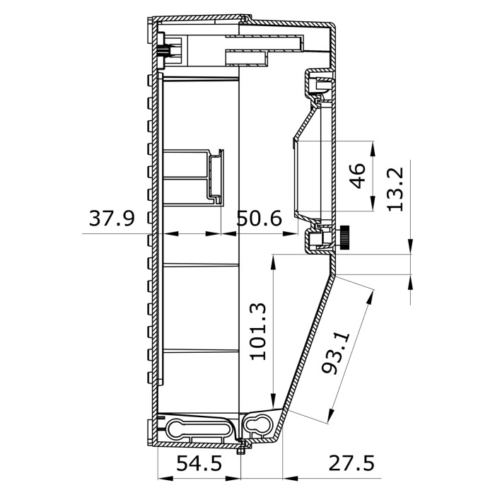 178P/RR Настінний корпус для сил. розеток PRYMA 1х9 MOD 284х222х122мм IP67 з шинами N+PE
