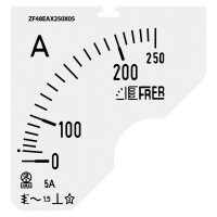 Шкала амперметра FRER ZF 250/5А В