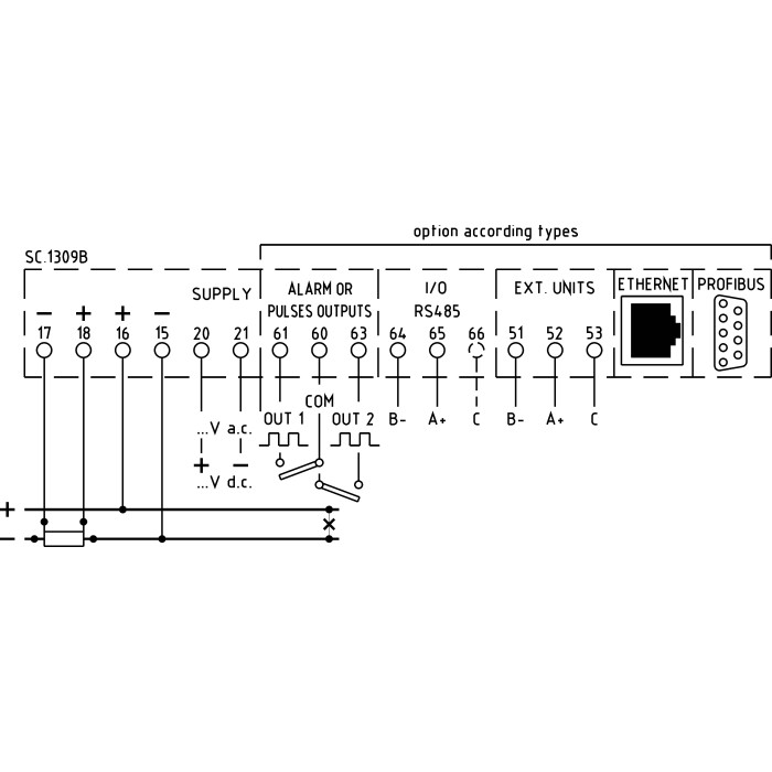 Q96C3LX60MD2L Аналізатор мережі щитовий 96х96мм DC, Вх.220V, Shunt/60mV, RS485, живл. 20÷60V AC/DC
