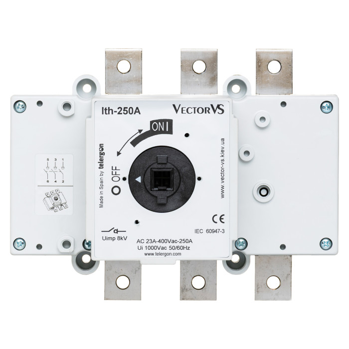 Вимикач навантеження Vector VS S5 3P 250A - S5-02503PR0