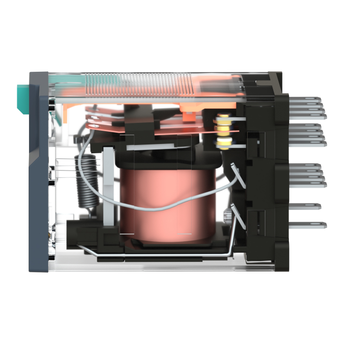 RXM4AB2BD РЕЛЕ МІНІАТЮРНЕ,4CO,СВІТЛОДІОД,=24В