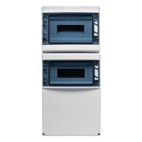 CSN24PT/RR Настінний корпус для сил. розеток STAR 2х12 MOD 688x310x147мм, IP65 з шинами N+PE