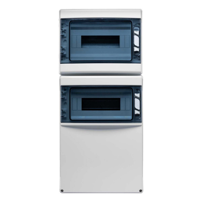 CSN24PT/RR Настінний корпус для сил. розеток STAR 2х12 MOD 688x310x147мм, IP65 з шинами N+PE