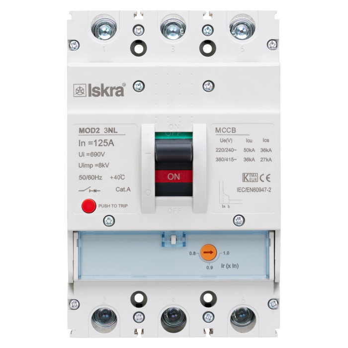 Автоматичний вимикач ISKRA MOD2 3P 125A 36 кА - 786104100000