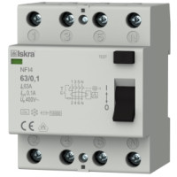 Пристрій захисного відключення ISKRA NFI4 40A 3P+N 0.03А