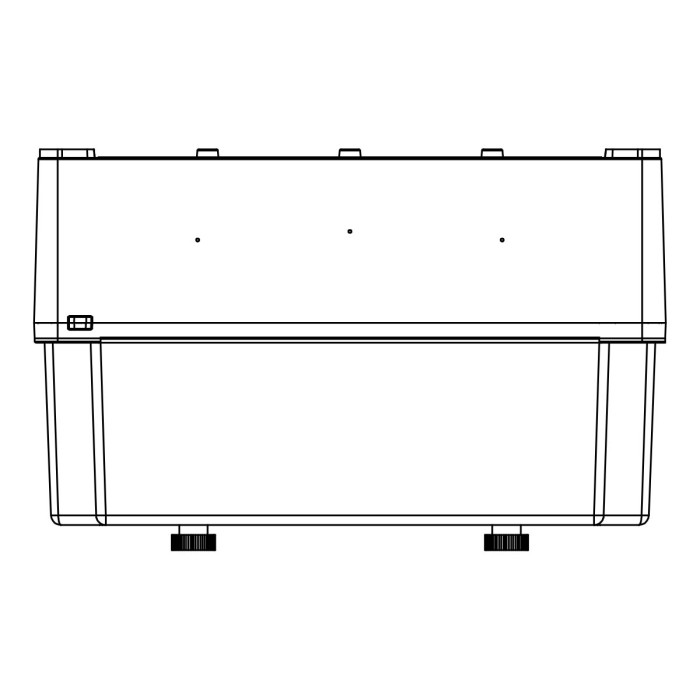 178M/RR Настінний корпус для сил. розеток PRYMA 1х9 MOD 369x222x130мм IP67 з шинами N+PE