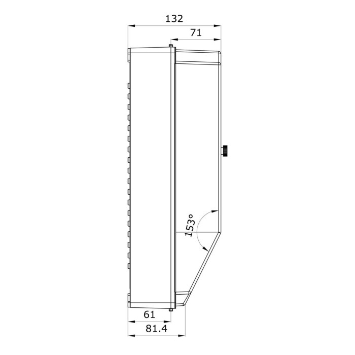 178M/RR Настінний корпус для сил. розеток PRYMA 1х9 MOD 369x222x130мм IP67 з шинами N+PE