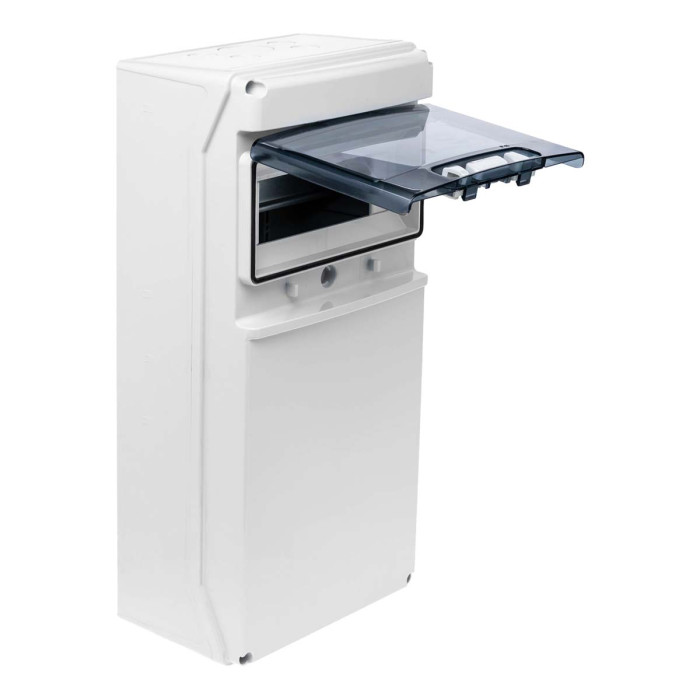 CSN9PT/RR Настінний корпус для сил. розеток STAR 1х9 MOD 436x210x137мм, IP65 з шинами N+PE