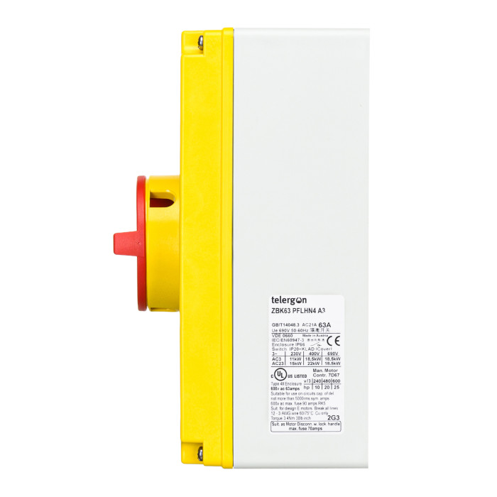 Модульний вимикач навантаження TELERGON ZBK 3P 63A - ZBK63PFLHN4A3