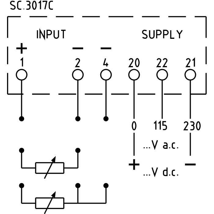 D72C3552CXSDS Індикатор температури цифровий -50÷200°C живл.115-230Vac, 72x72мм