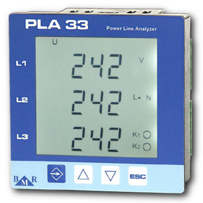 Аналізатор мережі BMR PLA33 з пам'ятю (512 Mb) + RS485