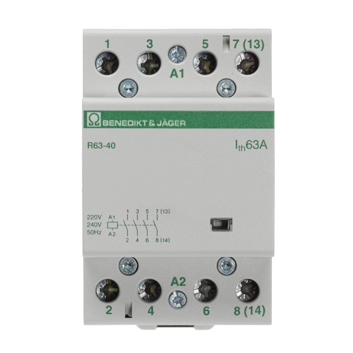 Модульний контактор Benedict R63 63A 220-240 - R63-40 230