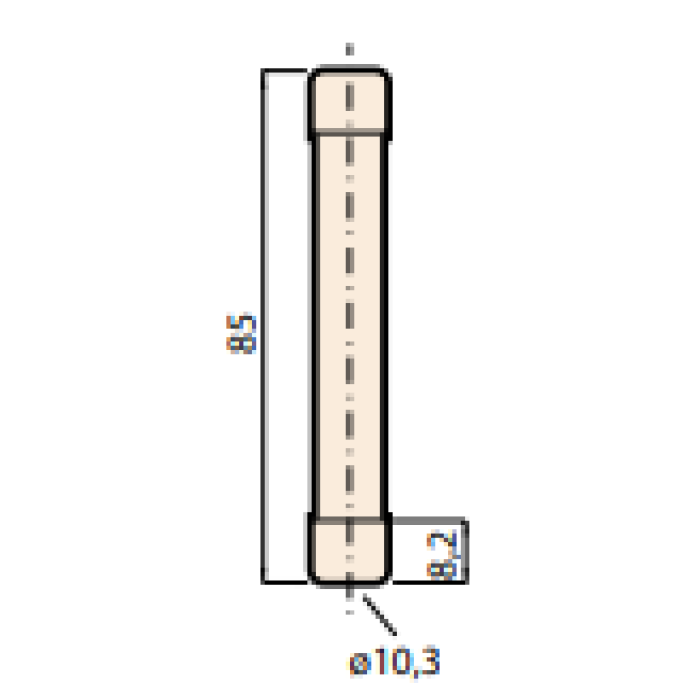 Запобіжник циліндричний ETI 15A gPV 10x85 1500В - ZE-2625240