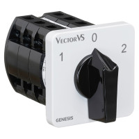 Кулачковий перемикач GC 40A 3P схема 53 (1-0-2)