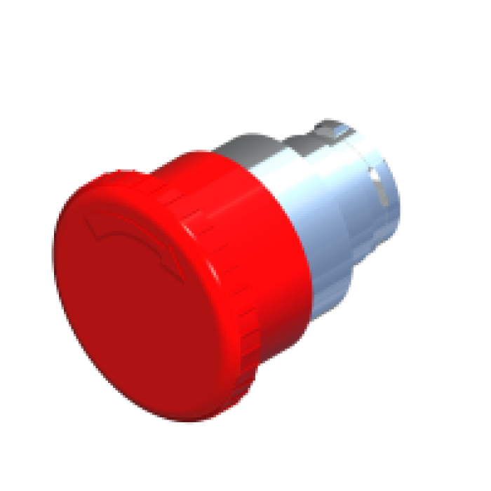 ECX 1131 Кнопка грибоподібна червона, з фіксацією