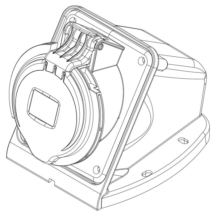 Розетка настінна IDE MUNDIAL 3P+E 32 А 380–415 В IP44 - 03325